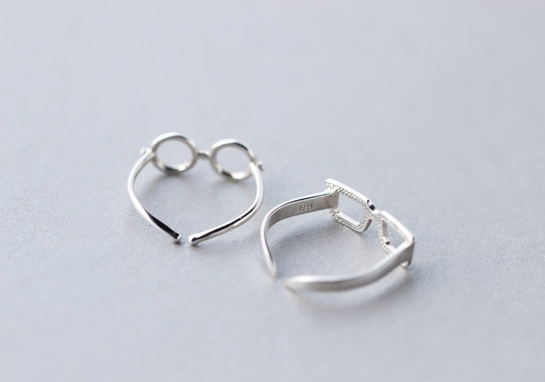 Sterling Silver Glasses Ring - Animal Ringdom