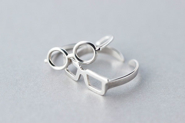 Sterling Silver Glasses Ring - Animal Ringdom