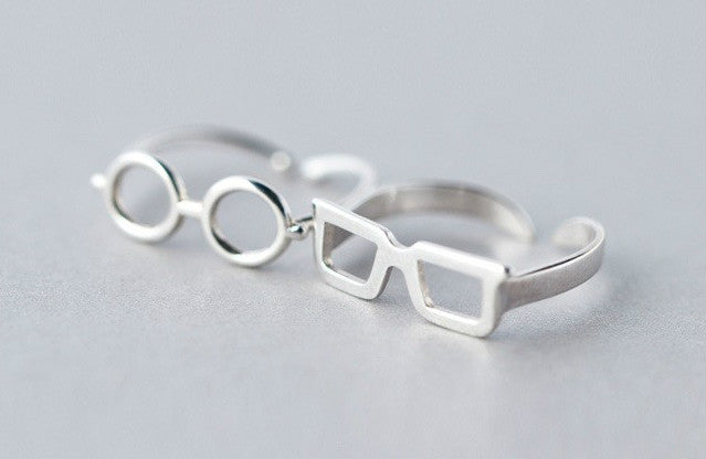 Sterling Silver Glasses Ring - Animal Ringdom