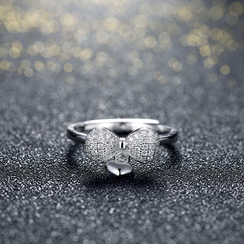 Bowtie Sterling Silver Ring - Animal Ringdom