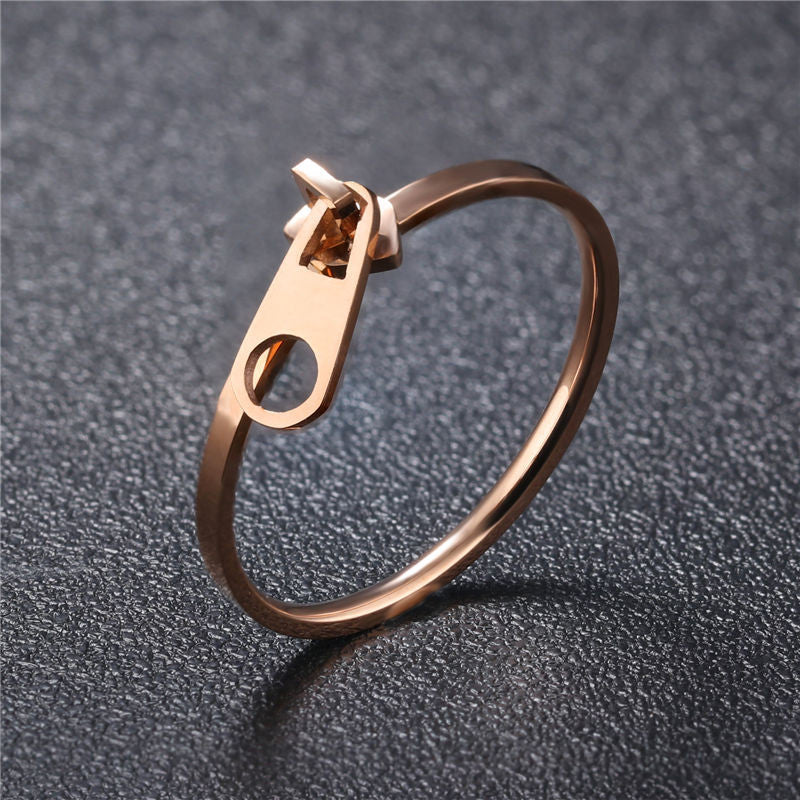 Rose Zipper Ring - Animal Ringdom