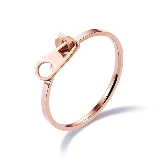 Rose Zipper Ring - Animal Ringdom